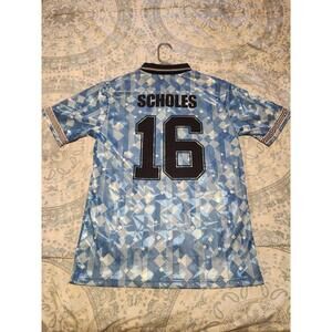 England 1990/1991 Scholes Third Soccer Jersey Size M